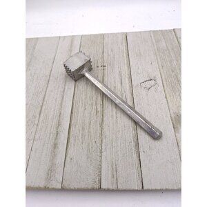 Aluminum #4 Meat Tenderizer Double Textured Sides 8" Taiwan